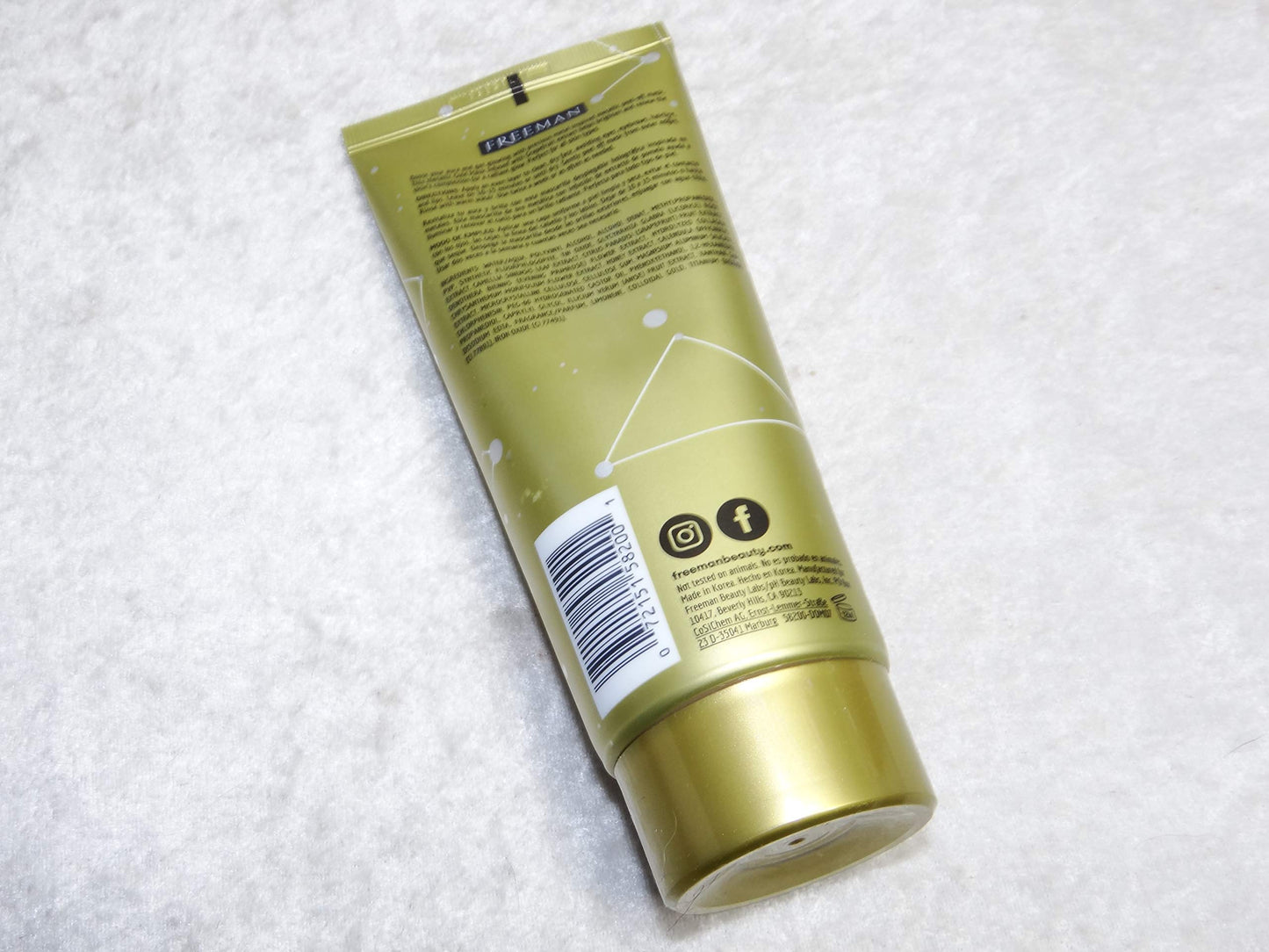 Cosmic Metallic Peel-Off Mask - Brightening Gold by Freeman for Women - 6 oz Mask Beauty & Personal Care Freeman