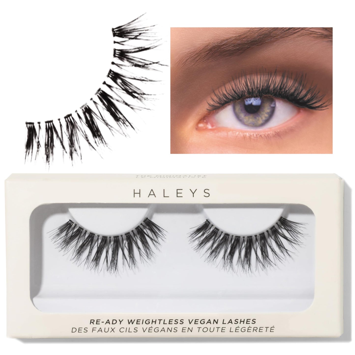 HALEYS Re-ady Weightless Vegan Lashes (Maximalist), Lightweight & Comfortable All-Day Wear, Made with Synthetic Fiber, Reusable Strips, Easy to Apply Beauty & Personal Care HALEYS