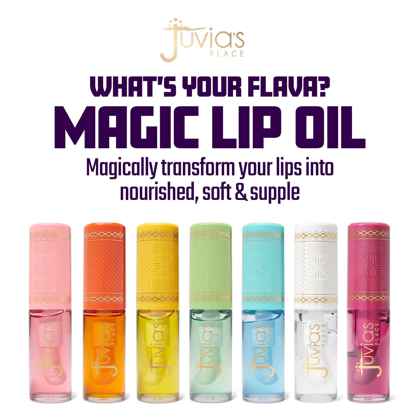 Juvia's Place Magic Lip Oil - Black Cherry - Smooth, Hydrating w/Vitamin E for Soft, Glossy, Juicy Lips - Infused with Fruit Extracts - Tinted Beauty & Personal Care Juvia's Place
