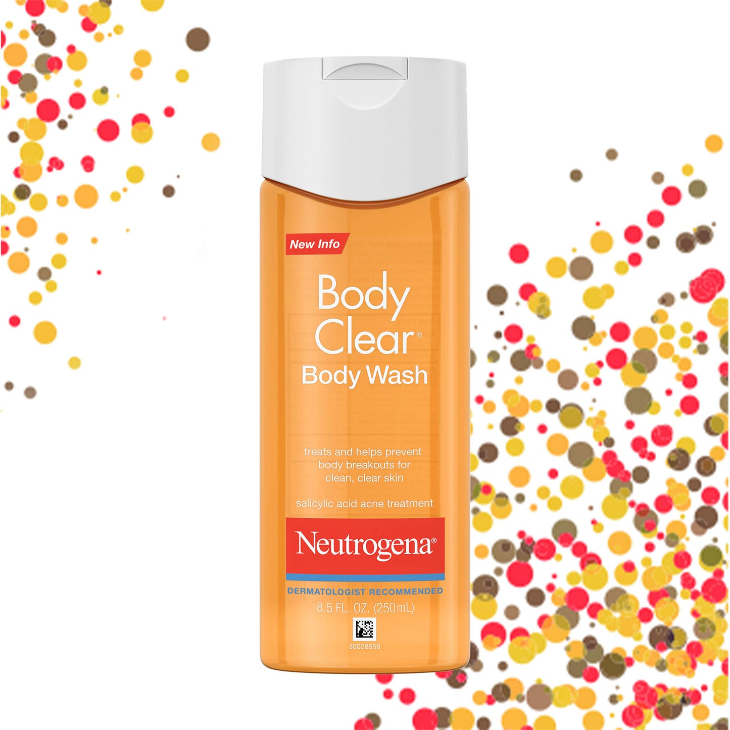 Neutrogena Body Clear Acne Body Wash, 2% Salicylic Acid Acne Medication, Oil-Free & Glycerin for Breakouts on Back, Chest & Shoulders Beauty & Personal Care Neutrogena