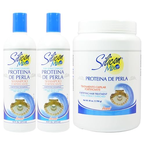 Silicon Mix Protieina De Perla Shampoo 16oz (Pack of 2) & Treatment 60oz "Set" Beauty & Personal Care Silicon Mix