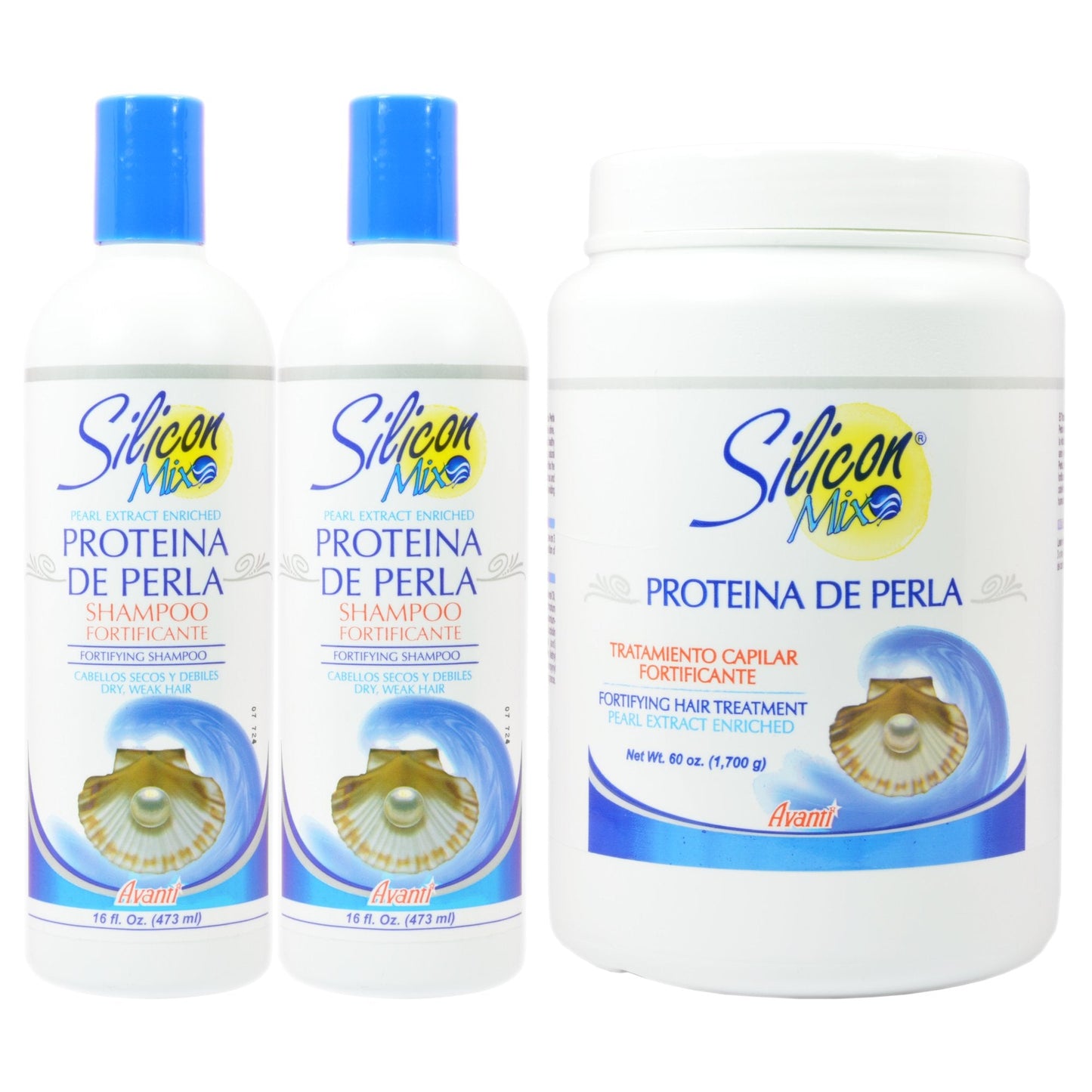 Silicon Mix Protieina De Perla Shampoo 16oz (Pack of 2) & Treatment 60oz "Set" Beauty & Personal Care Silicon Mix