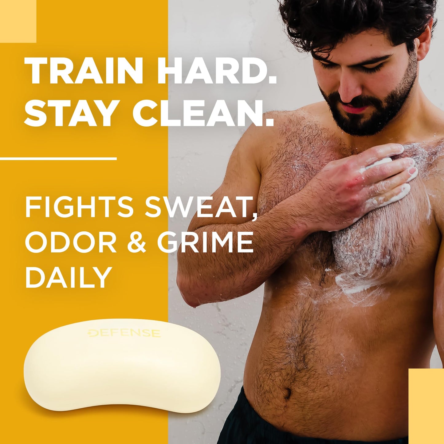 Defense Soap Citrus Bar - All Natural Tea Tree, Eucalyptus & Citrus Essential Oils - Post Workout Hygiene for Athletes, Sports & Active Lifestyles Beauty & Personal Care Defense Soap