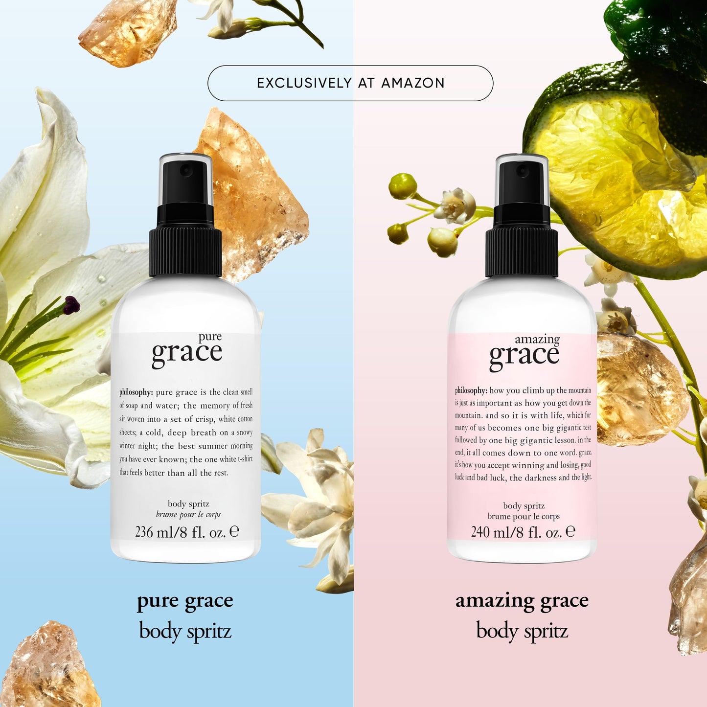 philosophy pure grace body spray - crisp & clean women's scent - with notes of water lily, leafy greens & musk - luxury body spritz for women - long Beauty & Personal Care philosophy