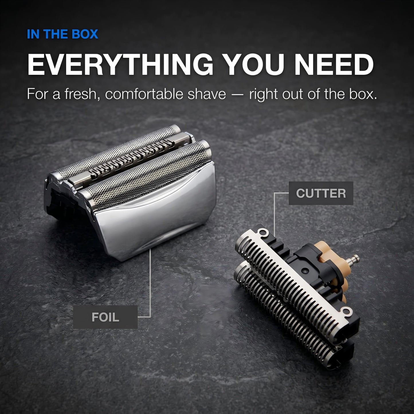 51S Series 5 Replacement Shaver Head Foil & Cutter, Compatible with Braun Series 5, 8000, 8585, 8985, 8995, 8975, 5643, 5645, 5646, 5647, 5649, 5751 Beauty and Personal Care Eatbuy