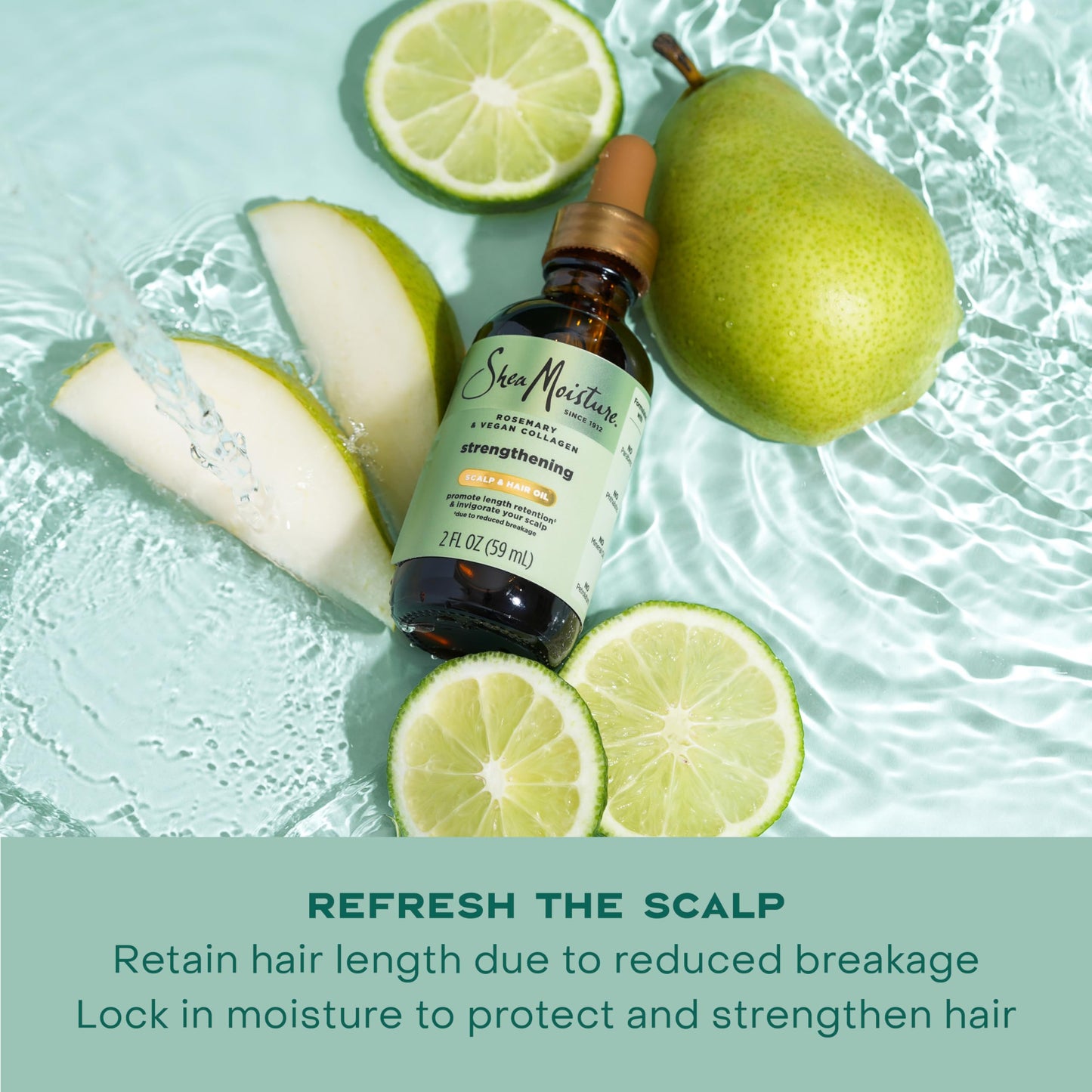 Shea Moisture Strengthening Scalp & Hair Oil Rosemary & Vegan Collagen To Protect The Scalp And Strengthen Hair With ScalpBoost Technology Beauty & Personal Care SheaMoisture