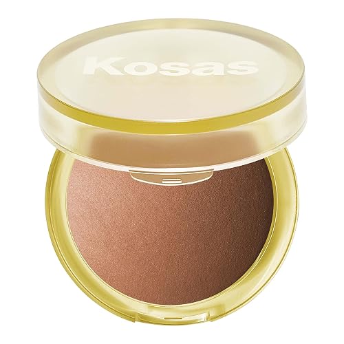 Kosas The Sun Show Glowy Warmth Baked Bronzer - Talc-Free Powder Bronzer for Face, Buildable Color, Natural Glow, Lightweight Finish, Escape Beauty & Personal Care Kosas