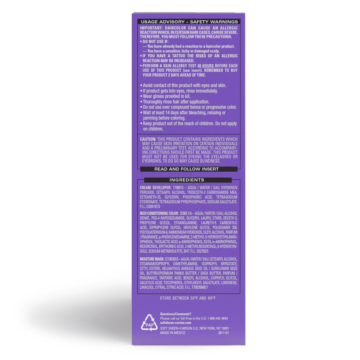 SoftSheen-Carson Dark and Lovely Fade Resist Rich Conditioning Color, Brown Cinnamon 391 Beauty & Personal Care SoftSheen