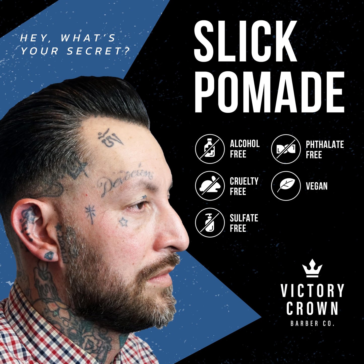 Victory Crown Slick Pomade High Hold & High Shine Natural Hair Styling Grease for Sleek Polished Looks, 3.4 Oz Beauty & Personal Care Victory Crown