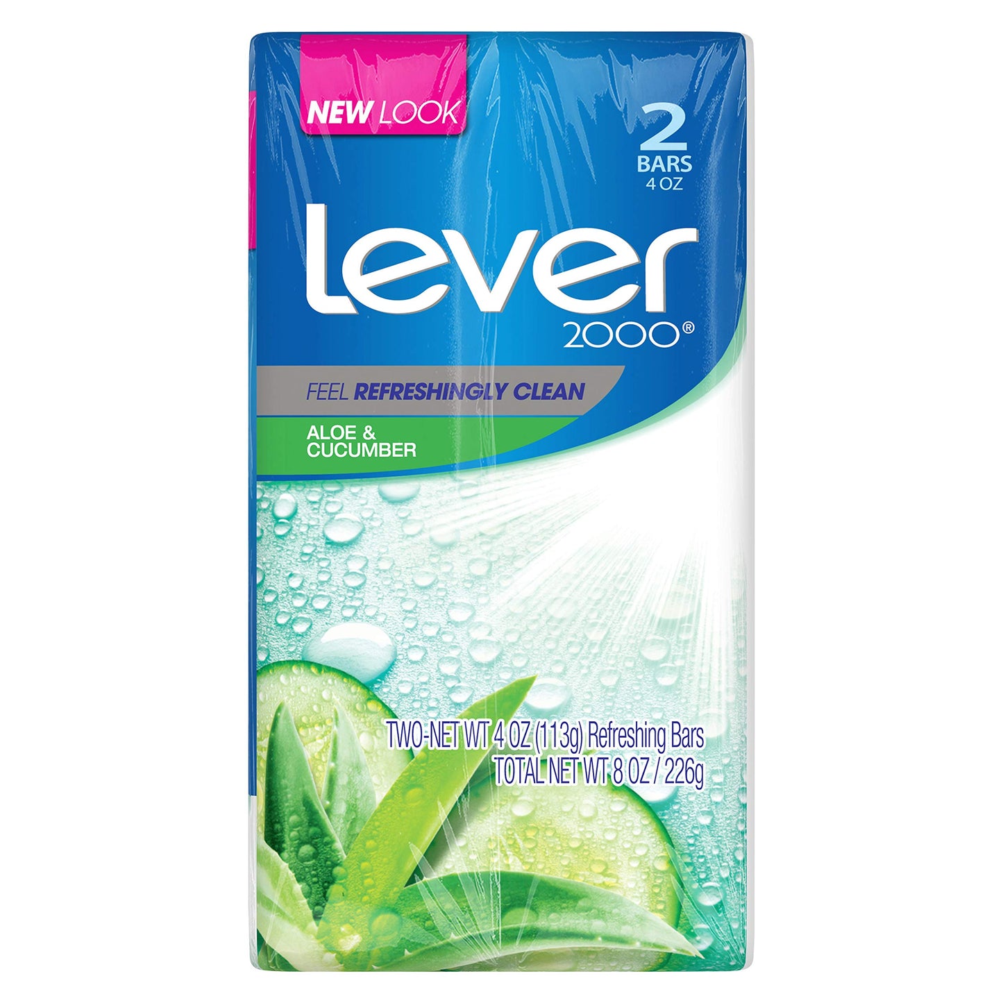 Lever 2000 Bar Soap, Aloe & Cucumber, 4 Ounce (Pack of 2) Beauty & Personal Care Lever 2000