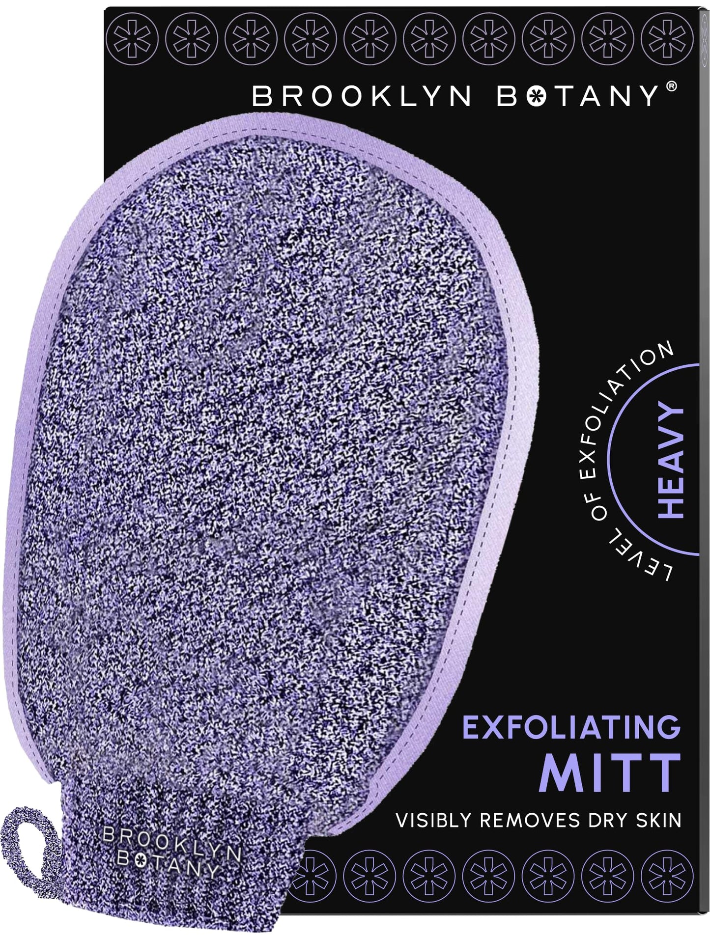 Brooklyn Botany Exfoliating Mitt for Bath and Shower - Heavy Duty Exfoliating Body Scrubber for Massage and Dead Skin Remover for Body - 1 Mitt Beauty & Personal Care Brooklyn Botany