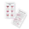 Boutique Marketing LLC Spanish Lip Blush Aftercare Card | Micropigmentación de Labios | 50 Pack | 2 x 3.5in inches Business Card | White with Red Lips Beauty & Personal Care Boutique Marketing LLC