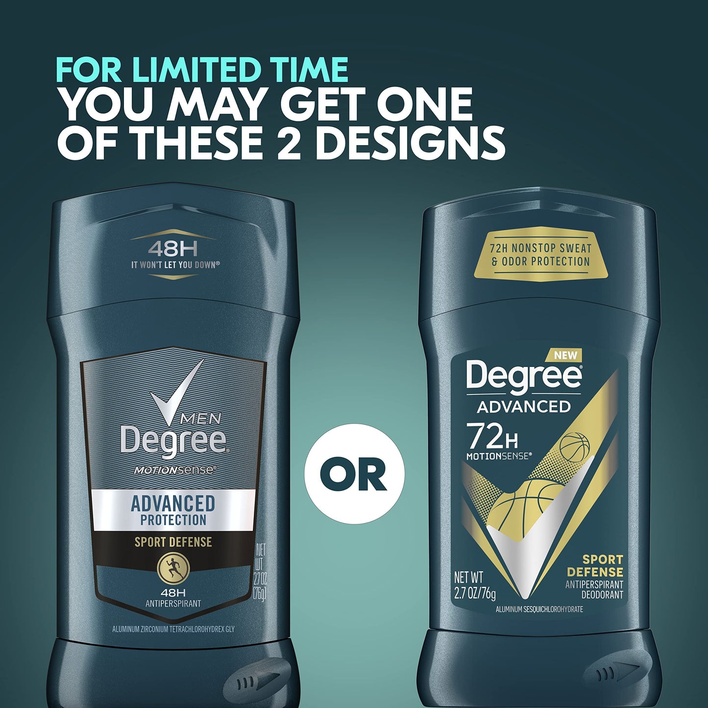 Degree Men Advanced Antiperspirant Deodorant 4 Count Sport Defense 72-Hour Sweat and Odor Protection Antiperspirant For Men With MotionSense Beauty and Personal Care Degree