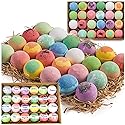 Bulk Bath Bombs Gift Set - 24 Nurture Me Organic Bath Bomb Kit - Moisturizing Bath Bombs Bath Gift Set - Best Birthday Gifts for Women, Mom, Girls… Beauty & Personal Care Nurture Me Organics