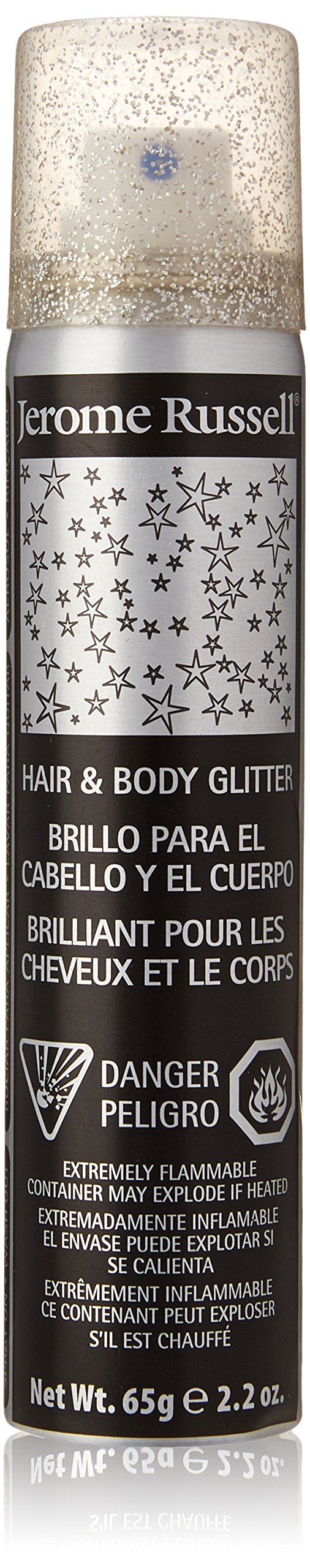 Jerome Russell Hair and Body Glitter Spray, Silver, 2.2 Ounce Beauty & Personal Care Jerome Russell