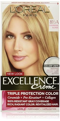 L'Oreal Paris Excellence Creme Hair Color, 8.5A Champagne Blonde Beauty & Personal Care L'Oreal Paris
