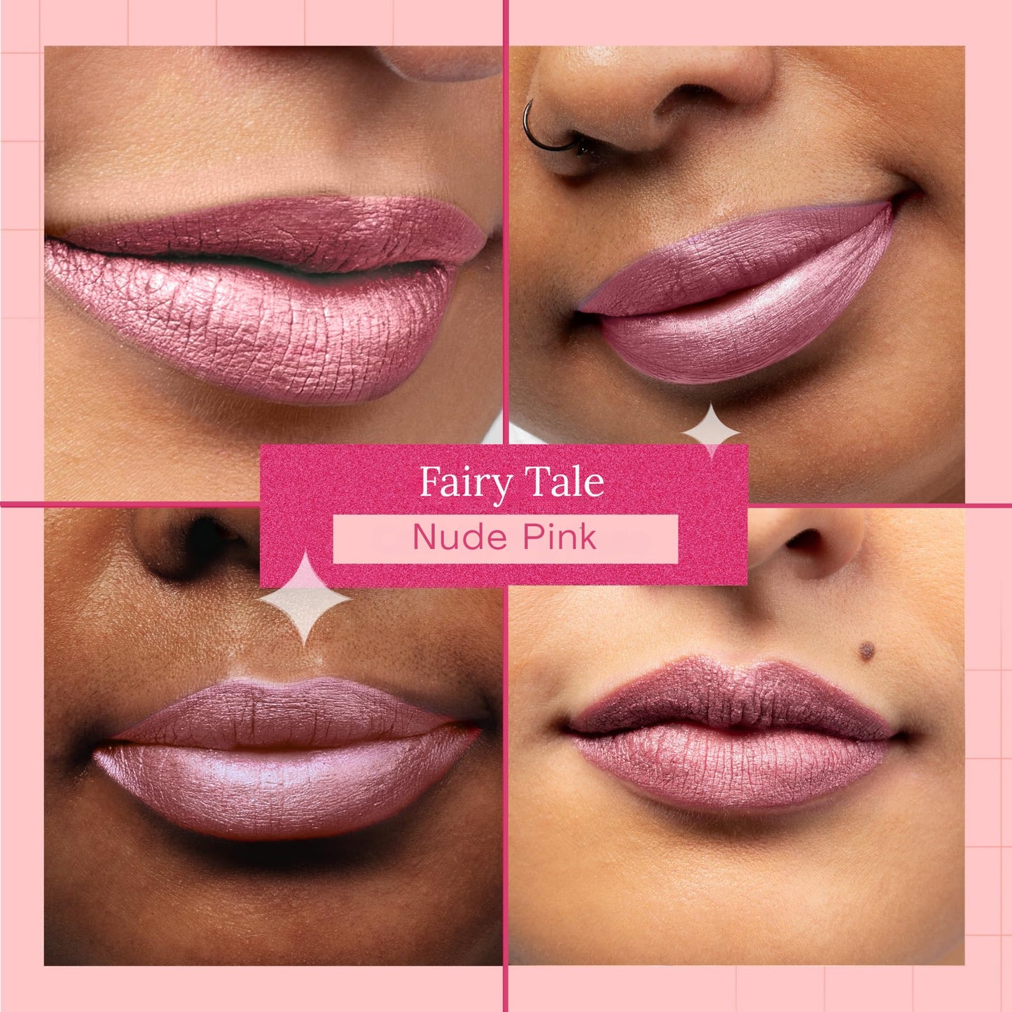 Aromi Metallic Matte Liquid Lipstick | Dusty Rose Pink, Light Rosy Mauve Lip Color with Shimmery Finish, Long-lasting, Waterproof, Vegan (Fairy Tale) Beauty & Personal Care Aromi