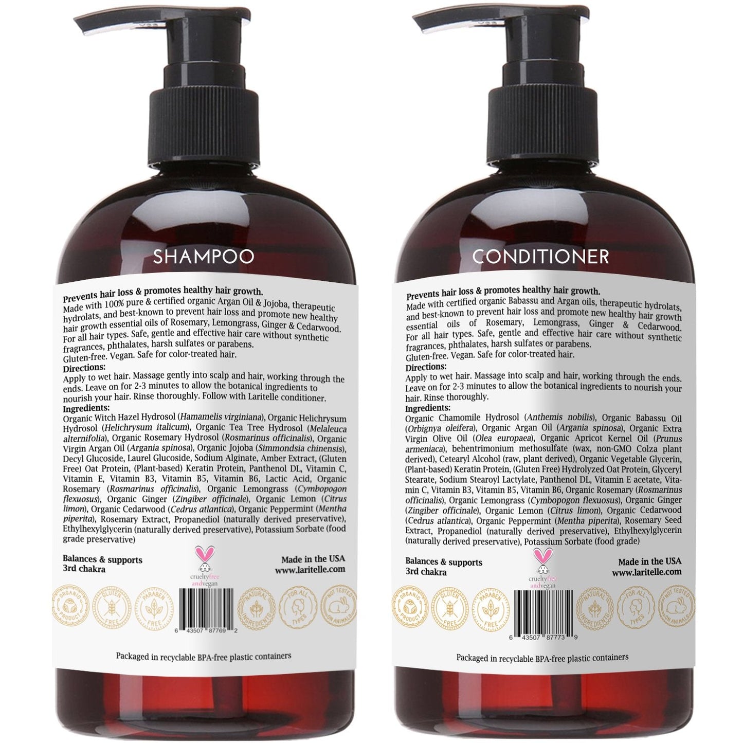 Laritelle Organic Hair Care Set Diamond Strong Beauty & Personal Care Laritelle