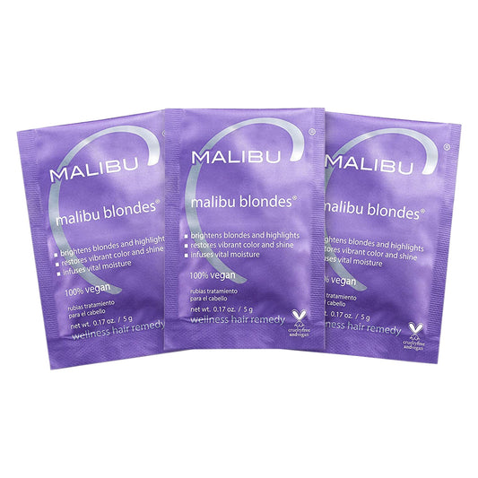 Malibu C Blondes Wellness Remedy - Removes Discoloration from Bleached, Highlighted or Natural Blonde Hair + Restores Vibrance and Shine with Vitamin Beauty & Personal Care Malibu C