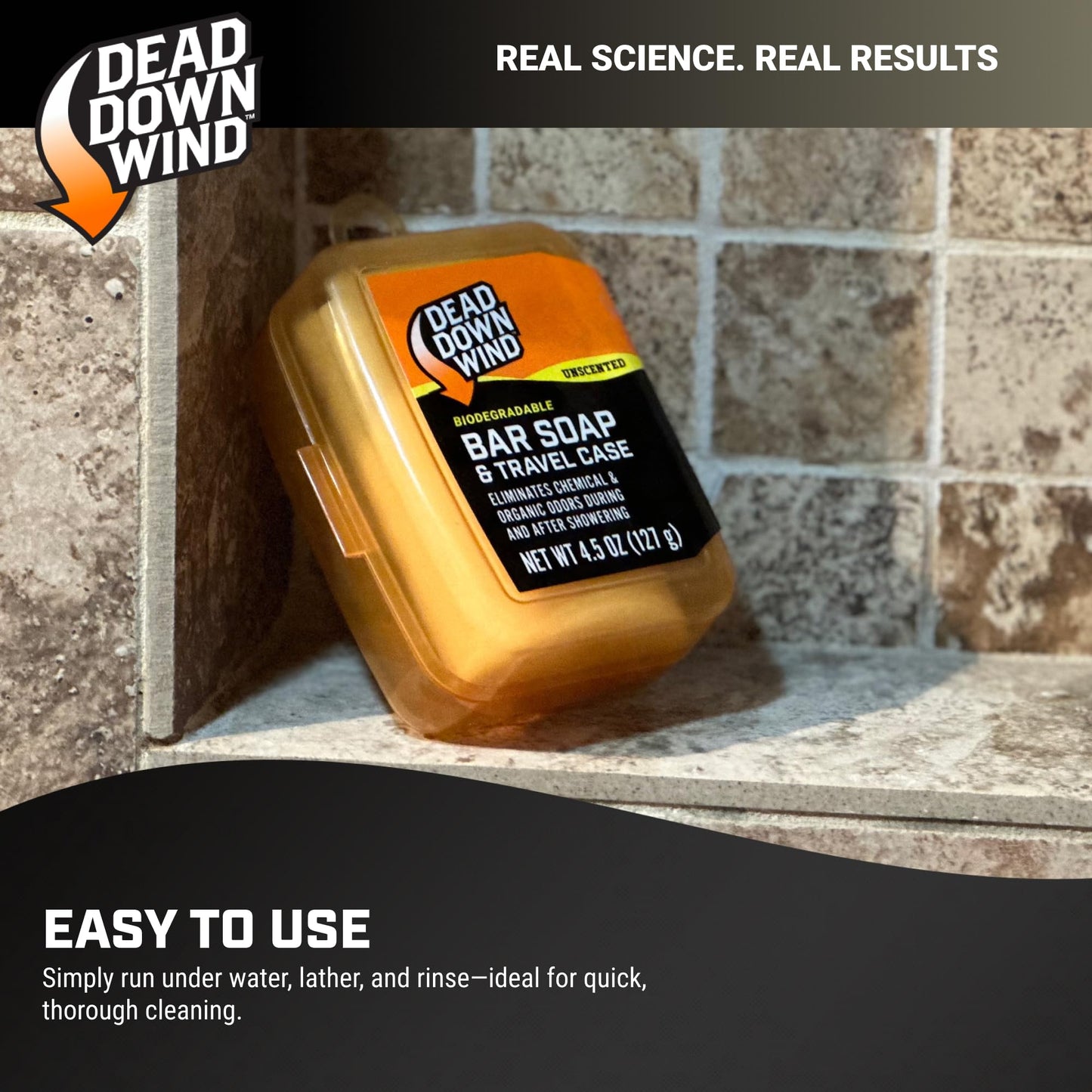 DEAD DOWN WIND 12002 Bar Soap with Travel Container (4.5oz) Beauty & Personal Care DEAD DOWN WIND