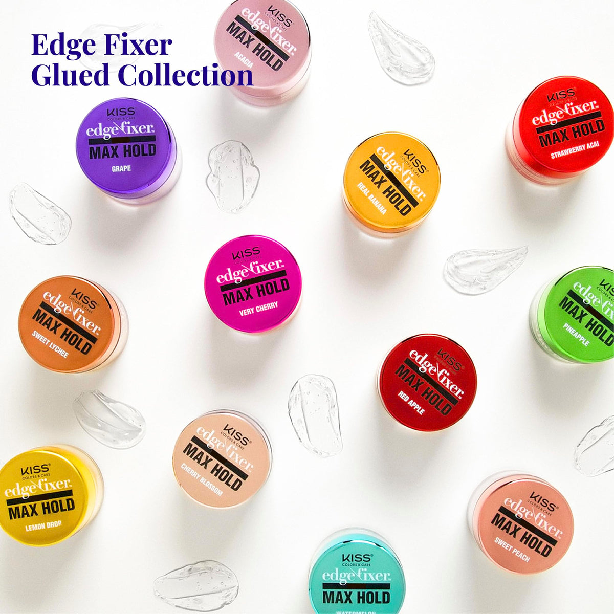 Red by Kiss Edge Fixer 24 Hour Maximum Hold Edge Wax No Flaking Biotin B7 Infused Hair Gel 1.01 fl.oz Beauty & Personal Care Red by Kiss