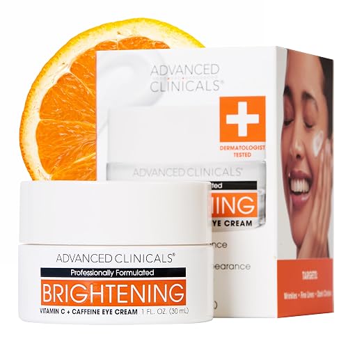 Advanced Clinicals Vitamin C + Caffeine Eye Balm Face Moisturizer | Under Eye Cream For Improving Appearance Of Dark Circles, Puffiness, Bags Under Beauty & Personal Care Advanced Clinicals