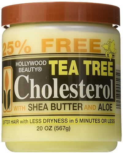 Hollywood Beauty Tea Tree Cholesterol With Shea Butter & Aloe, Green , 20 Oz Beauty & Personal Care Hollywood Beauty