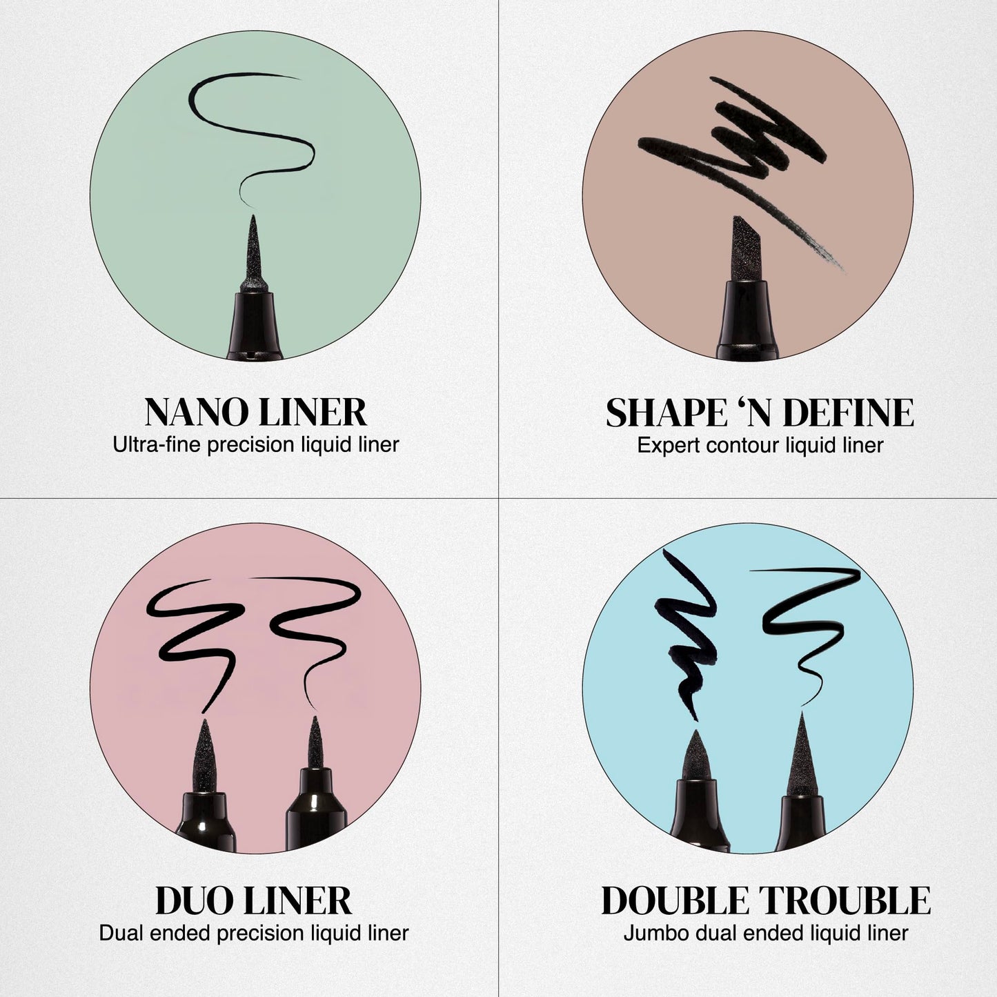 Absolute New York Nano Liner Super Slim Angled Tip Double Ended Liner Beauty & Personal Care Absolute New York