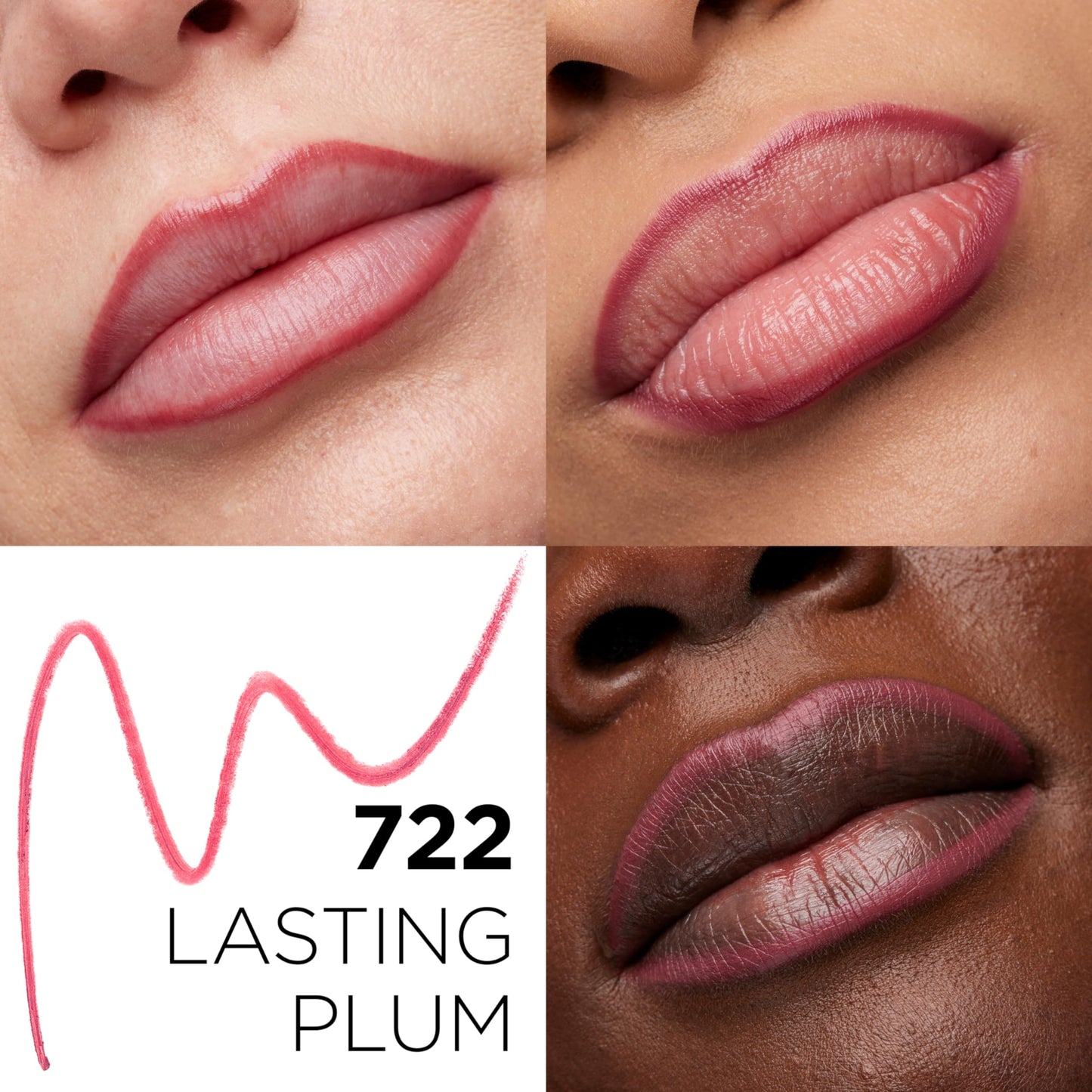L'Oreal Paris Colour Riche Lip Liner Pencil, Creamy Lip Liner with Omega 3 and Vitamin E, 772 Lasting Plum (Deep Reddened Plum) Beauty & Personal Care L'Oreal Paris
