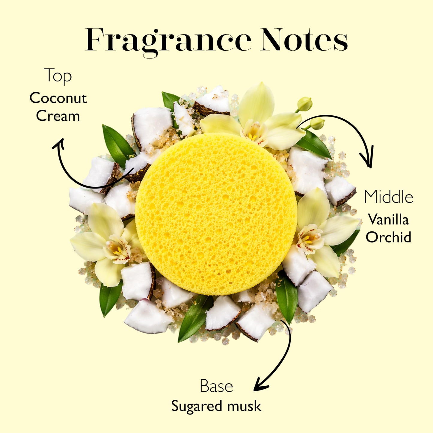 Spongelle Coconut Essentials Body Buffer - Bath & Shower Loofah for Women - Cleanse, Exfoliate, and Nourish in one Easy Step - Cruelty-Free, Vegan Beauty and Personal Care SPONGELLÉ