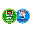 O'Keeffe's Working Hands Hand Cream (3.4 oz Jar) and Healthy Feet Foot Cream (3.2 oz Jar) - Repairing Skincare for Extremely Dry, Cracked Hands Beauty & Personal Care O'Keeffe's
