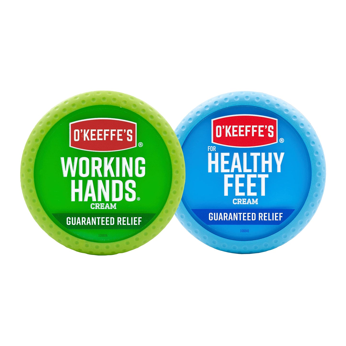 O'Keeffe's Working Hands Hand Cream (3.4 oz Jar) and Healthy Feet Foot Cream (3.2 oz Jar) - Repairing Skincare for Extremely Dry, Cracked Hands Beauty & Personal Care O'Keeffe's