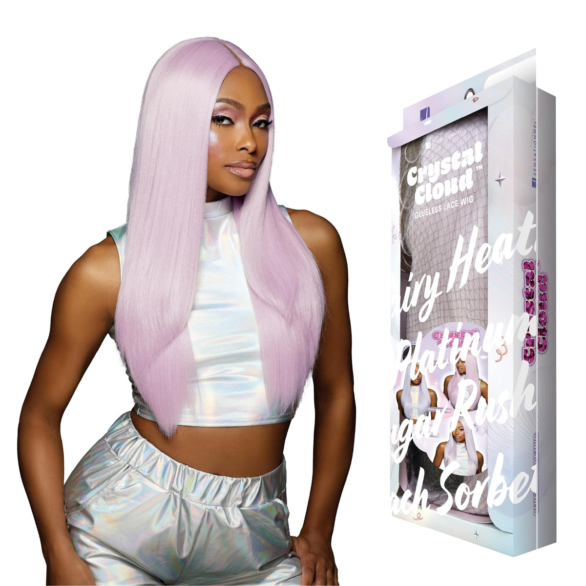 Sensationnel Shearmuse Crystal Cloud LaceWig-Dulcia, FAIRYHEATHER