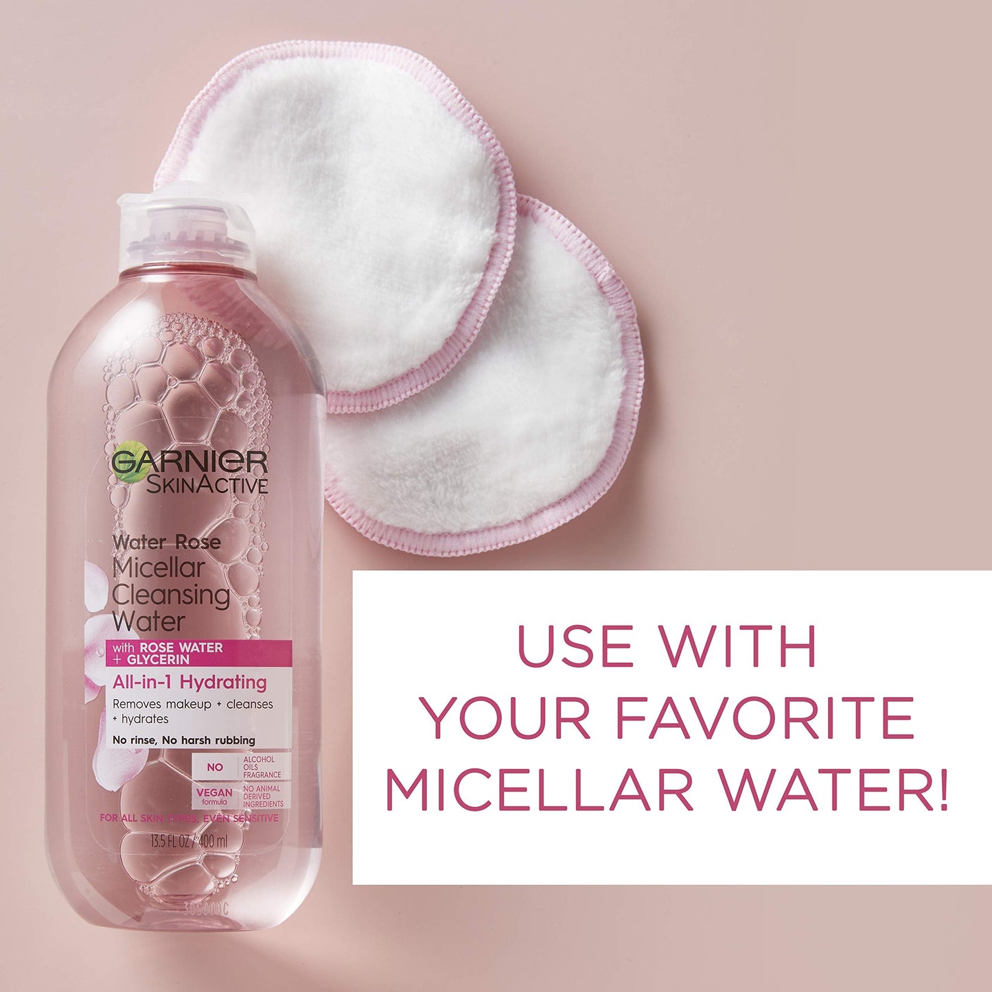 Garnier Micellar Cleansing Eco Pads, Reusable, 3 Ultra-soft Microfiber Pads, 1 Count (Packaging May Vary) Beauty & Personal Care Garnier