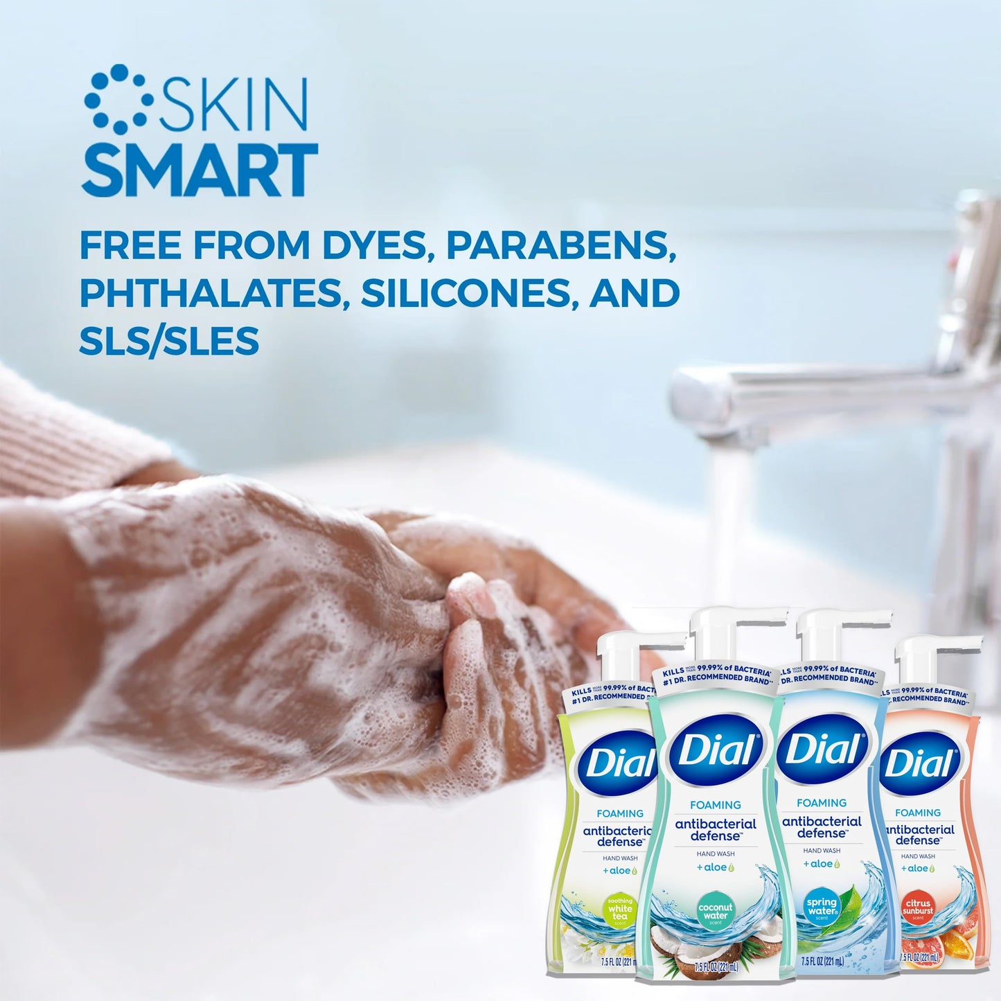 Dial Complete Foaming Anti-Bacterial Hand Wash Variety 4-Pack - Assorted Scents. 7.5 Oz Each Beauty & Personal Care Dial