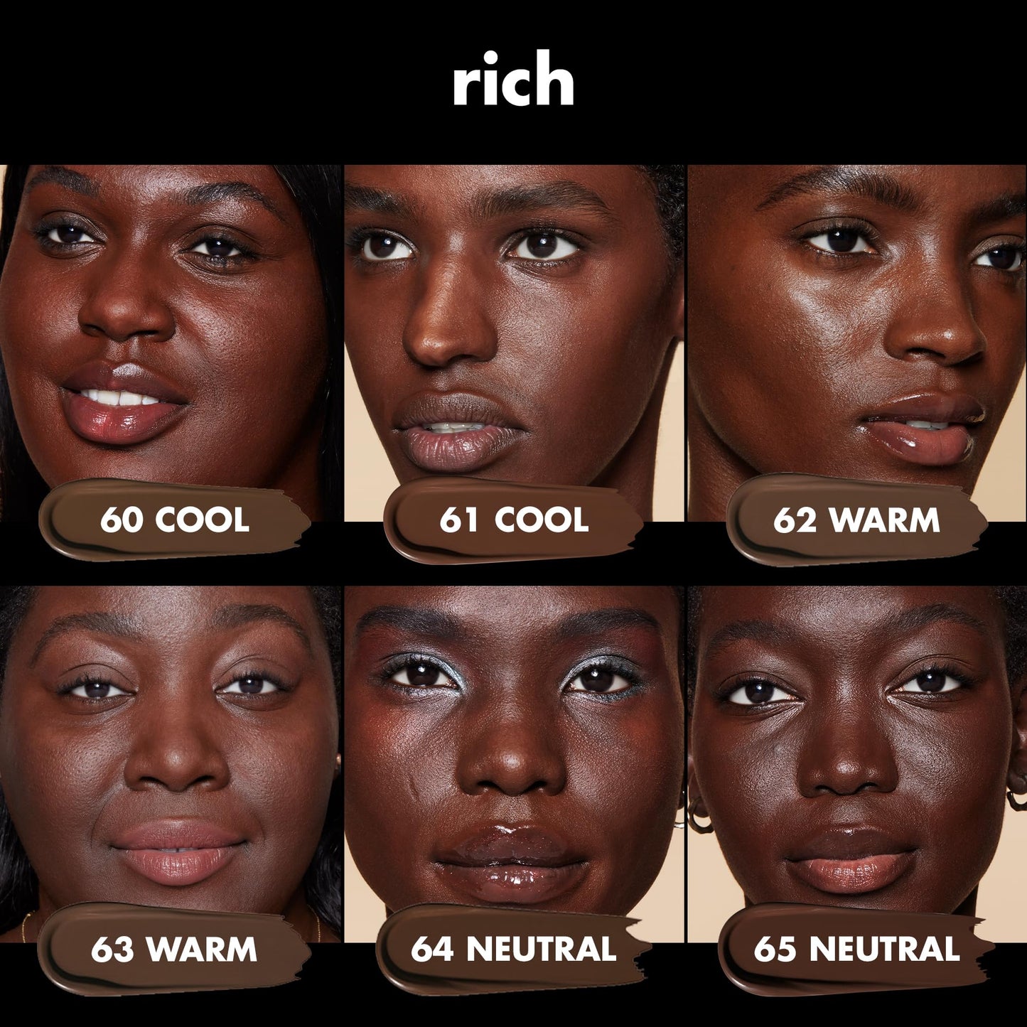 e.l.f. Soft Glam Foundation, Medium Coverage, Long-Lasting & Buildable Foundation For A Smooth, Satin Finish, Vegan , 61 Rich Cool Beauty & Personal Care e.l.f.