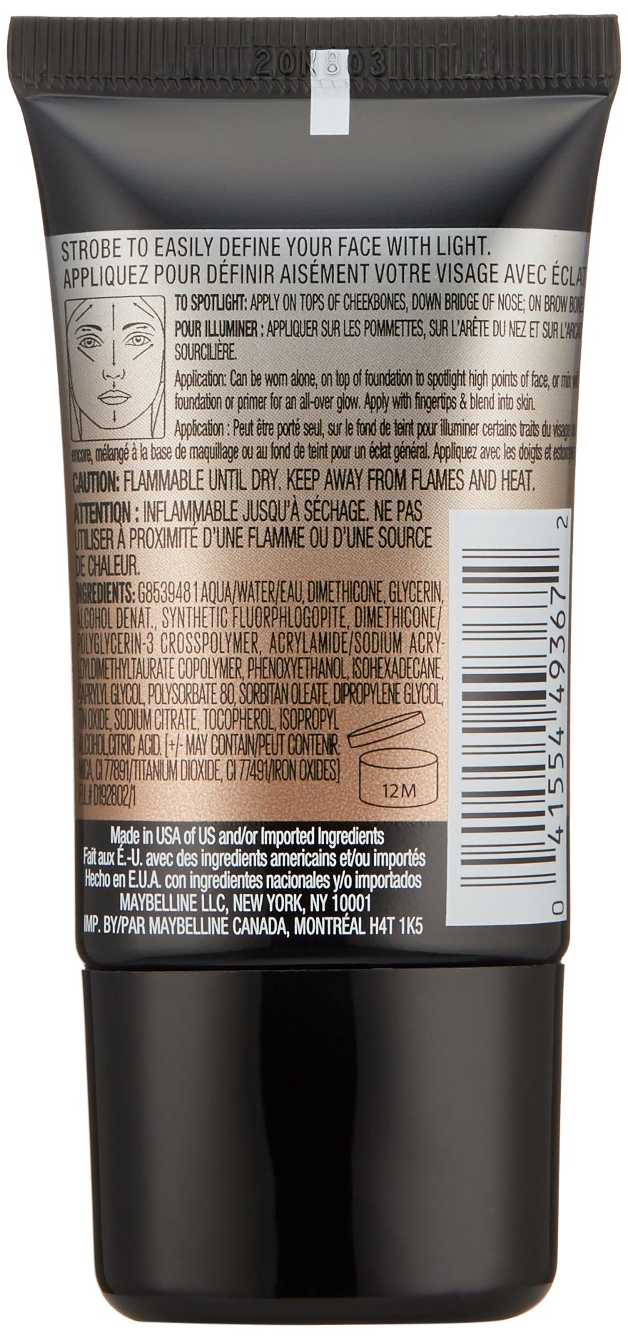 Maybelline Master Strobing Liquid Illuminating Highlighter, Deep/Gold, 0.67 fl. oz. Beauty & Personal Care MAYBELLINE