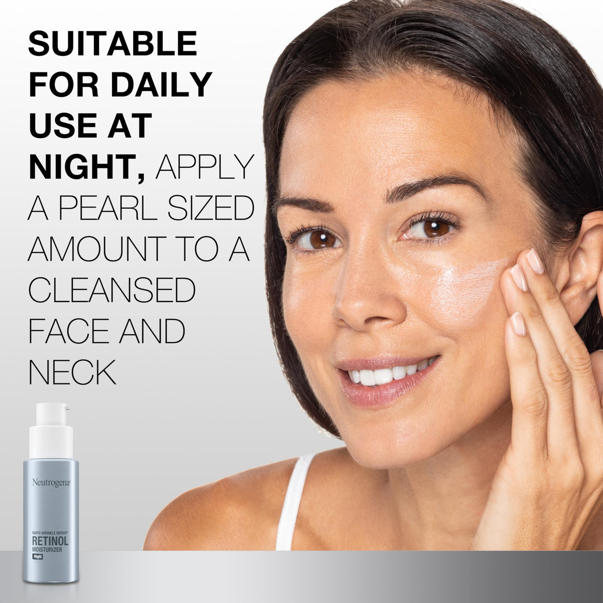 Neutrogena Rapid Wrinkle Repair Retinol Night Face Moisturizer, Daily Anti-Aging Face Cream with Retinol & Hyaluronic Acid to Fight Fine Lines Beauty & Personal Care Neutrogena