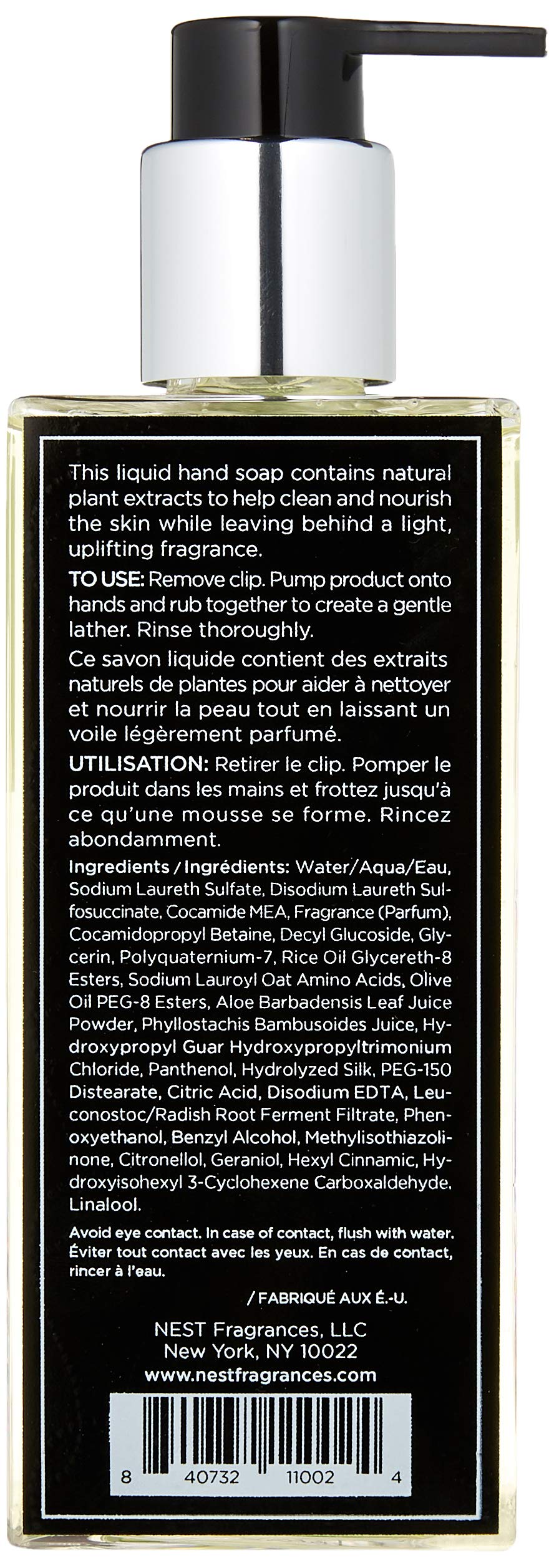 NEST Fragrances Scented Liquid Hand Soap- Bamboo , 10 fl oz Beauty & Personal Care NEST Fragrances