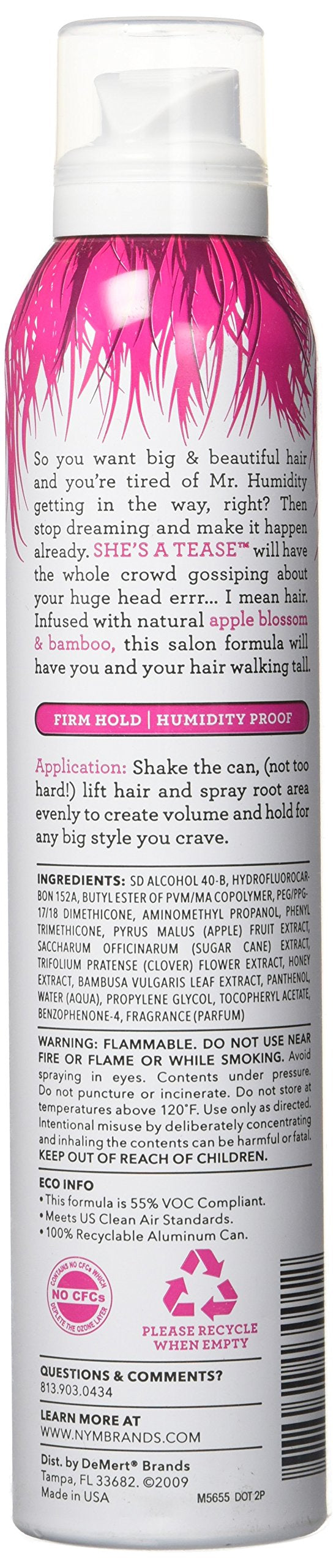 Not Your Mothers Shes A Tease Volumizing Hairspray 8oz (2 Pack)