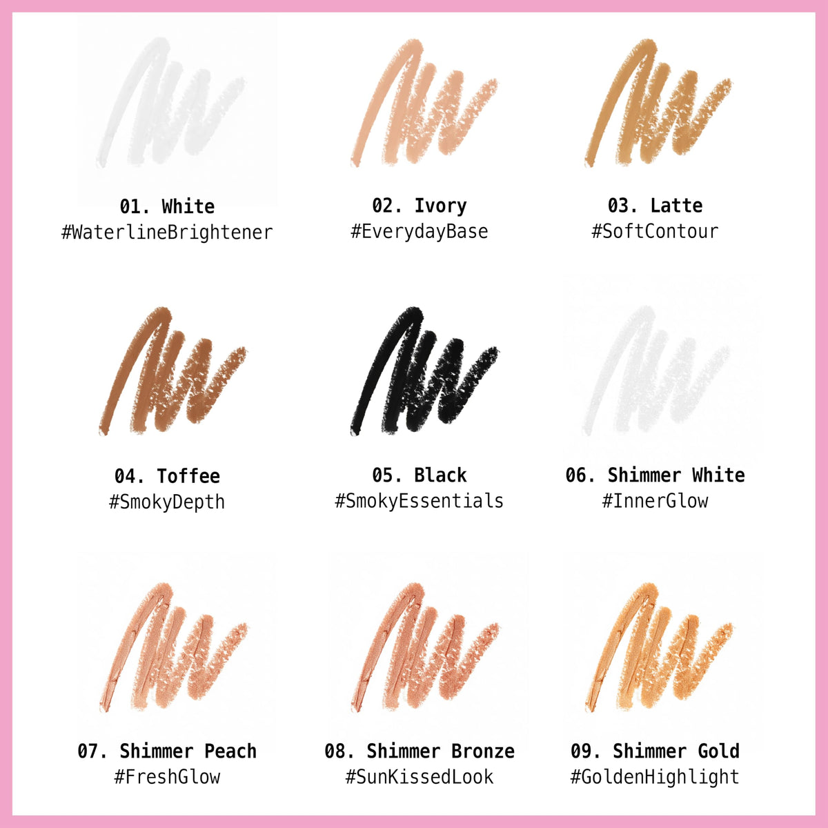 Ruby Kisses Jumbo Eye Pencil With Sharpener, Thick Eyeliner Pencil For Eye Shadow Primer & Highlighter on Waterline & Inner Corner, Blendable