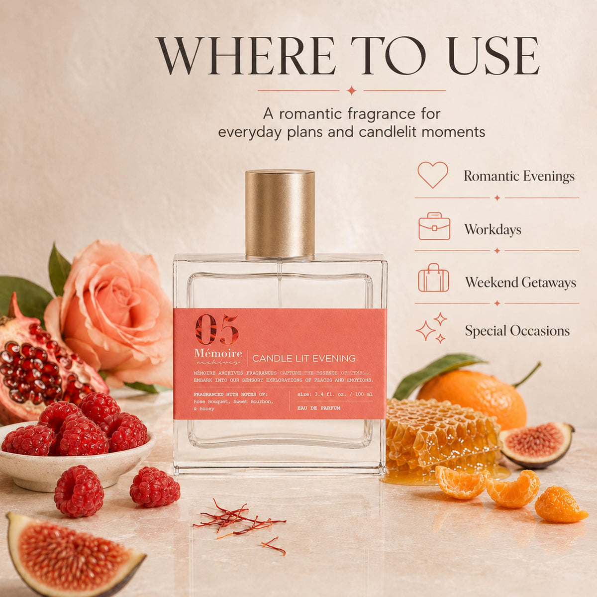 Candle Lit Evening 3.4 fl oz. Eau de Parfum by Memoire Archives