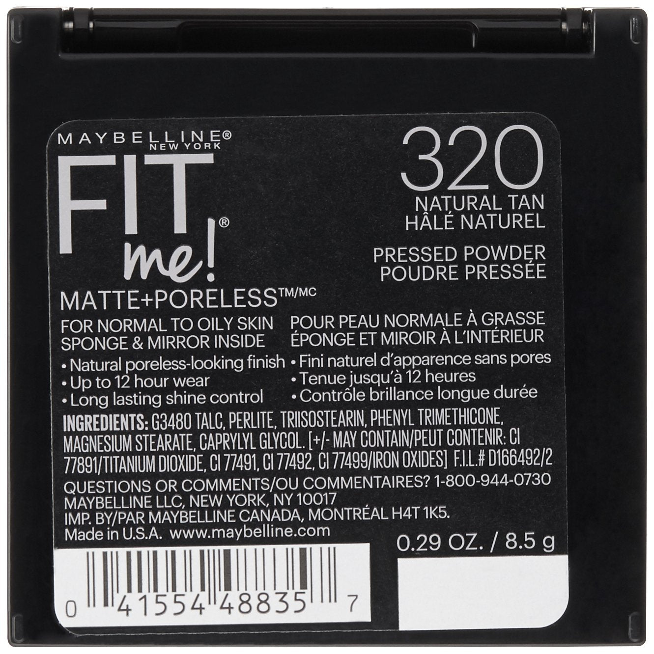Maybelline New York Fit Me Matte Plus Poreless Powder, Natural Tan, 0.3 Ounce Beauty & Personal Care MAYBELLINE