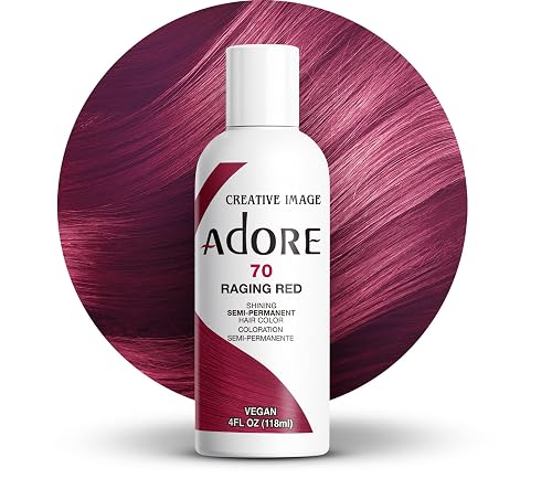 Adore Semi Permanent Hair Color - Vegan and Cruelty-Free Hair Dye - 4 Fl Oz - 070 Raging Red (Pack of 3) Beauty & Personal Care Adore