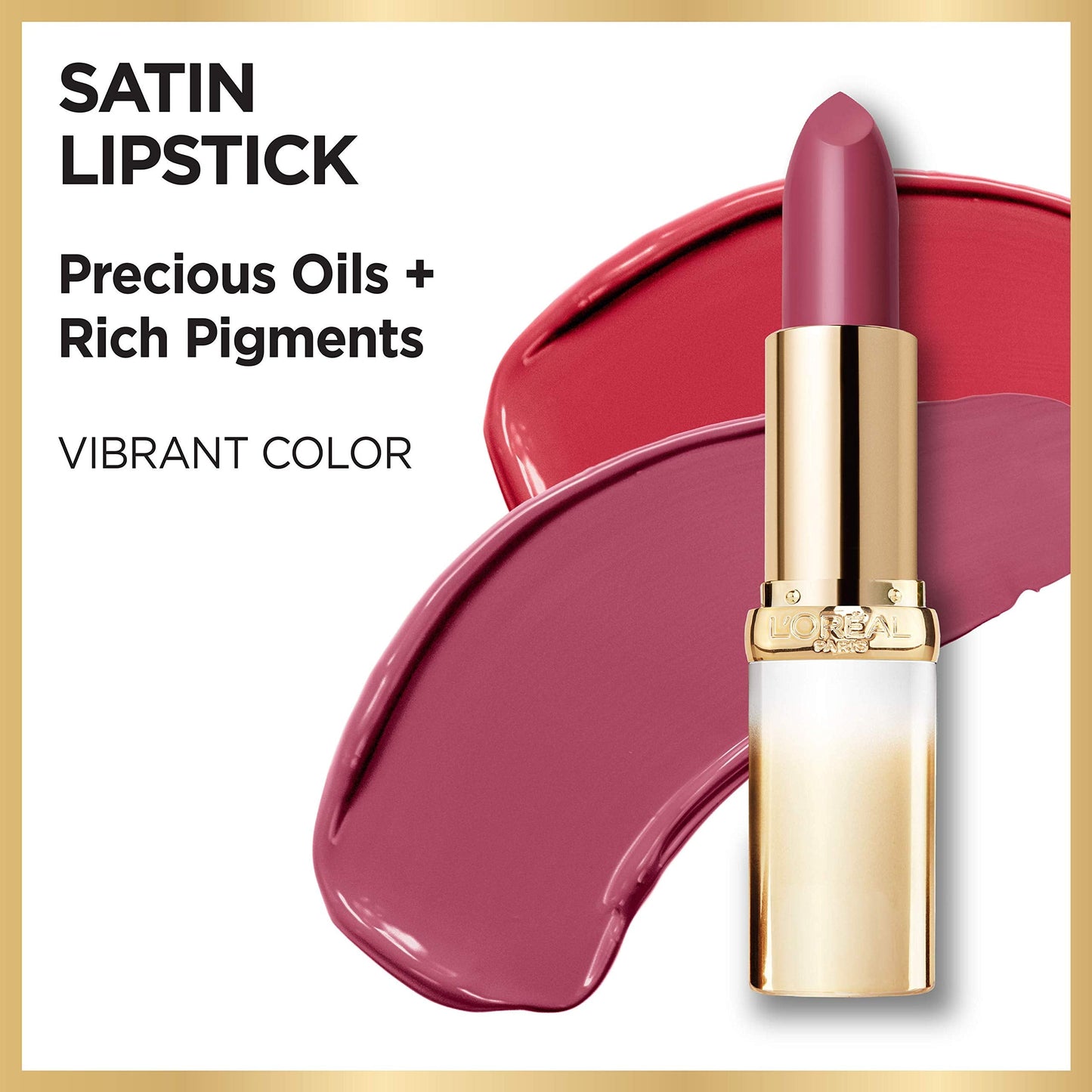 L’Oréal Paris Age Perfect Satin Lipstick with Precious Oils, 206 Vibrant Fuchsia, 0.13 Ounce Beauty & Personal Care L'Oreal Paris