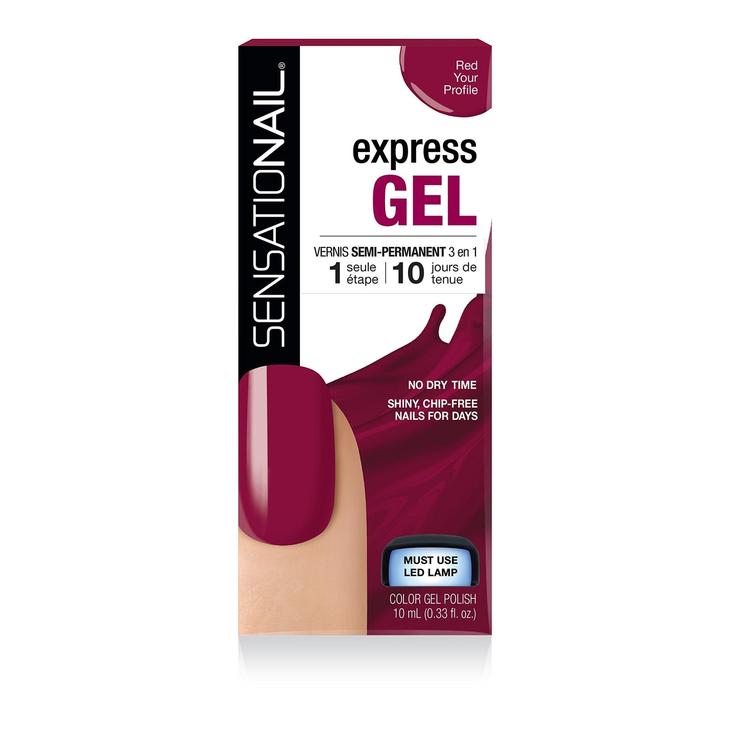 Pacific World Sensationail Express Gel, Red Your Profile (1 ct) Beauty & Personal Care Sensationail