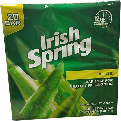 Irish Spring Aloe bar Soap (20/3.75 Oz Net Wt 74 Oz), () (4342599982) Beauty & Personal Care Irish Spring