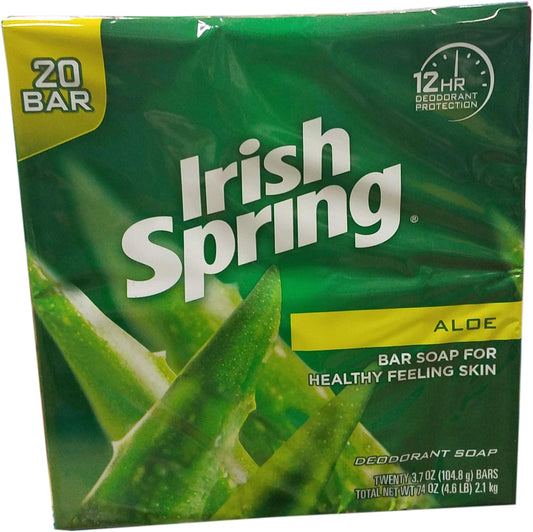 Irish Spring Aloe bar Soap (20/3.75 Oz Net Wt 74 Oz), () (4342599982) Beauty & Personal Care Irish Spring