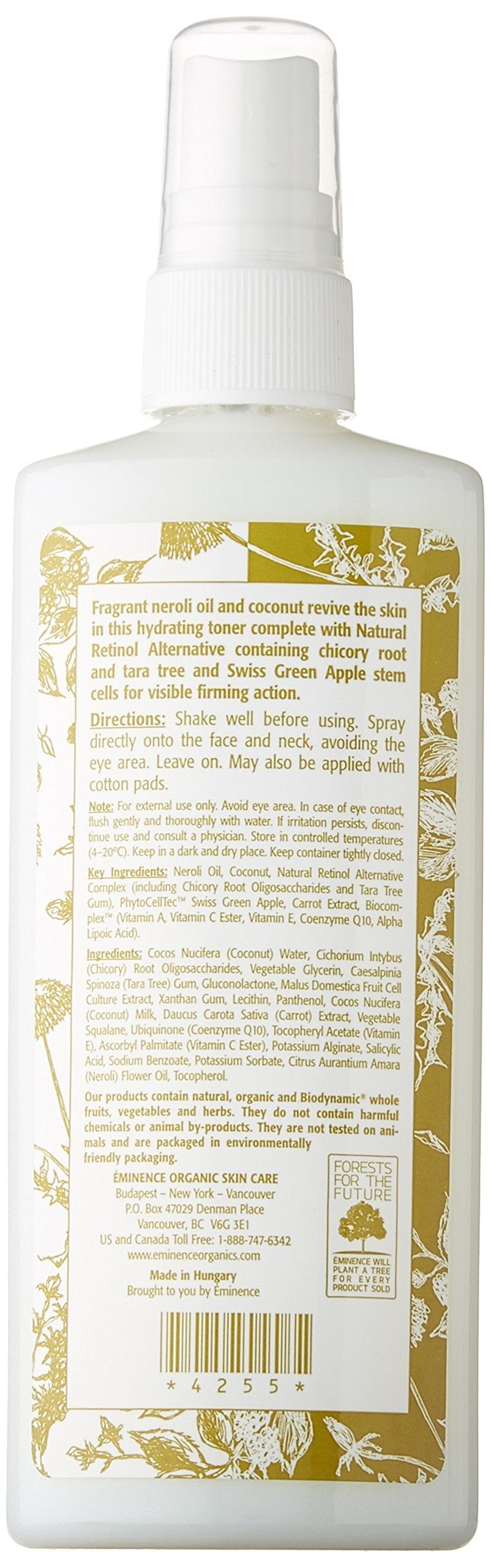 Eminence Organics Neroli Age Corrective Hydrating Mist, 4.2 Ounce Beauty & Personal Care Eminence