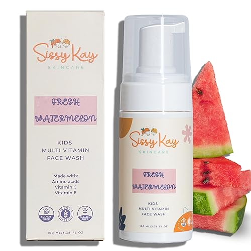 Sissy Kay Kids Face Wash - Foaming Face Wash For Kids - Gentle Skin Care - Natural Face Cleanser With Vitamin C & Vitamin E - For Girls and Boys Beauty & Personal Care Sissy Kay